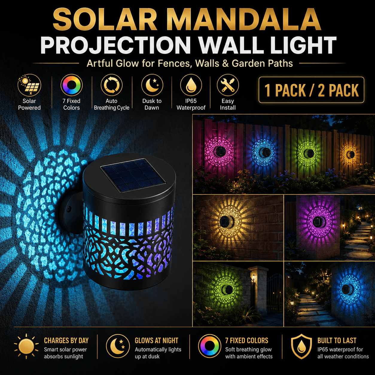 AuraGlow Mandala Light